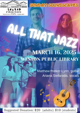 Event flyer for All That Jazz Sunday Soundscapes on March 16